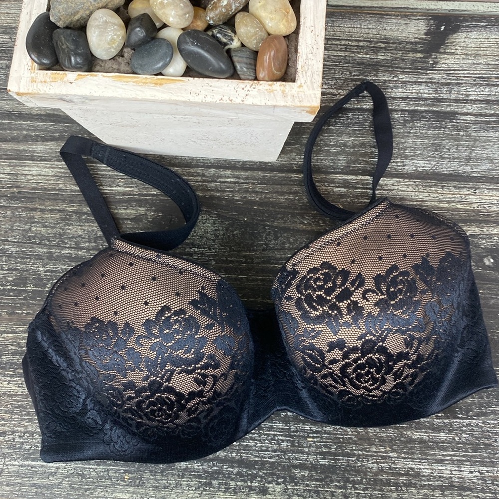 Soma Black Stunning Support Balconette Underwire Contour Bra